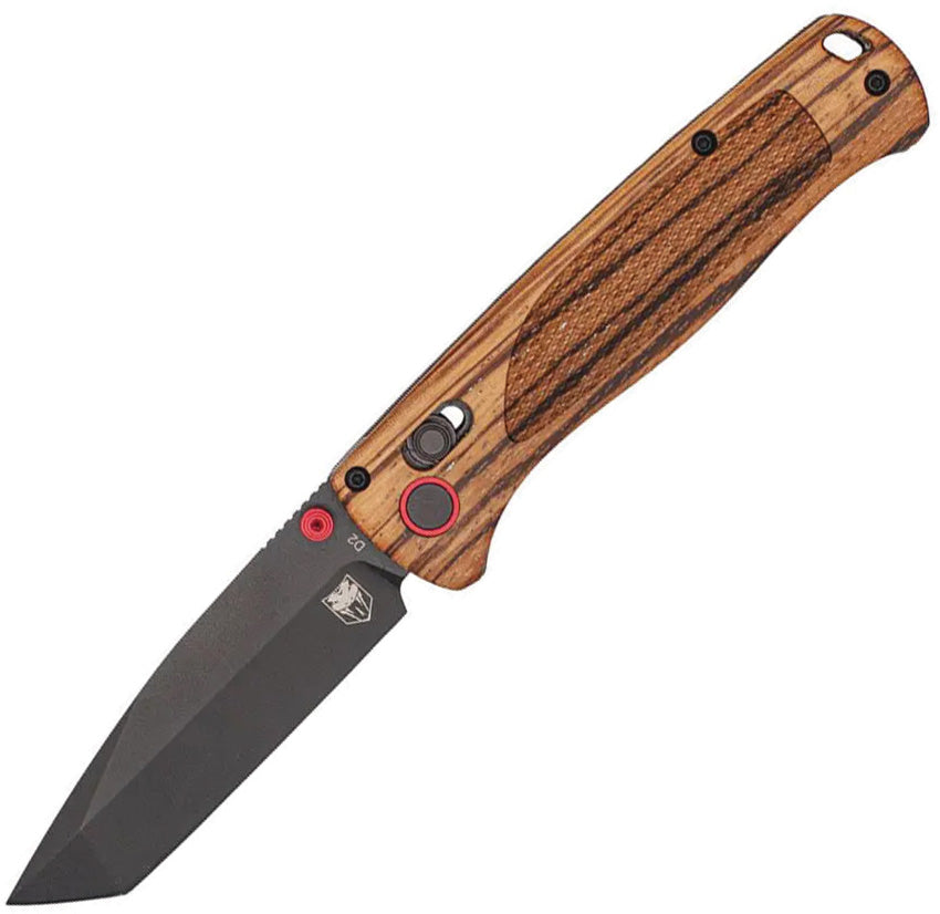 CBTZWDBLTBK Bar Lock Zebra Wood Tanto Blk