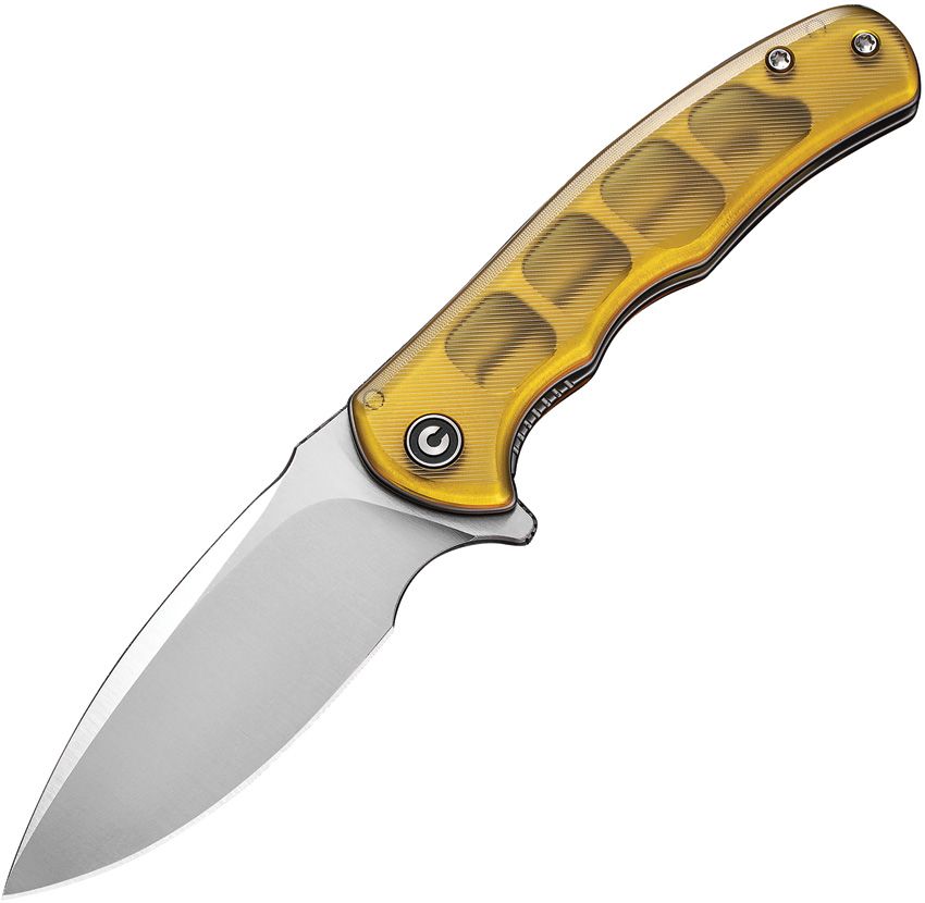CIVC18026C4: Civivi Mini Praxis linerlock, Ultem handle, 3" satin D2 drop point blade