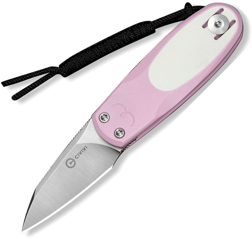 CIVC250544 Civivi Purr Slip Joint Pink/Wht