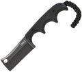 CRKT Minimalist Cleaver Blackout fixed blade knife with black stonewash 5Cr13MoV cleaver blade and black G10 handle (CR2383K)