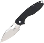 CRKT Pilar III framelock folding knife with satin 8Cr13MoV blade and black G10 and stainless steel handle (CR5317)