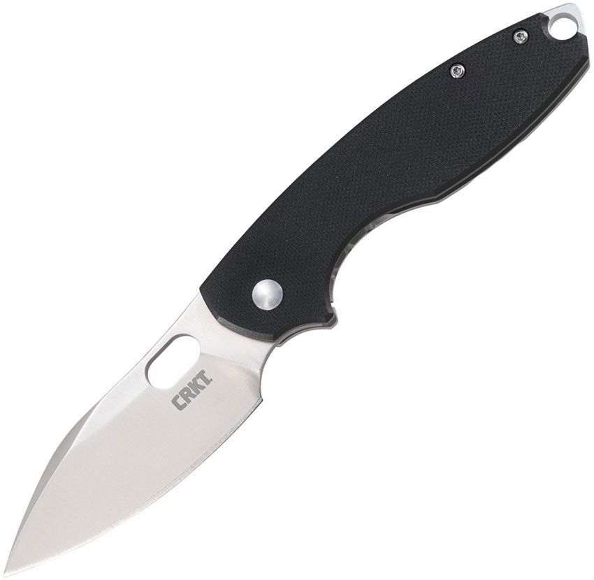 CRKT Pilar III framelock folding knife with satin 8Cr13MoV blade and black G10 and stainless steel handle (CR5317)
