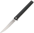 CRKT CEO linerlock folding knife with satin AUS-8 blade and black GRN handle (CR7097)