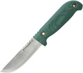CSFX40FHK: Cold Steel Finn Hawk II fixed blade, green canvas micarta handle, 4" satin 3V drop point blade