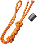 DA12 Damascus Bead Lanyard Orange