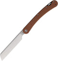 DGR2302MBKS: Daggerr Boris Britva linerlock, brown micarta handle, 3.75" satin VG-10 blade