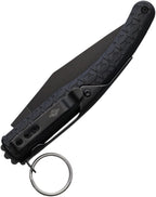 DGR2403BKBW Daggerr Knives Peremen Saigak Ring Lock Black