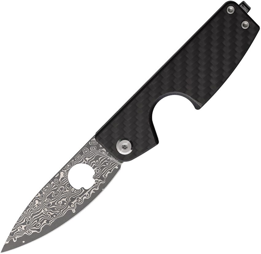 DGRCGRCFD Daggerr Knives Cigar Slip Joint CF/Damascus