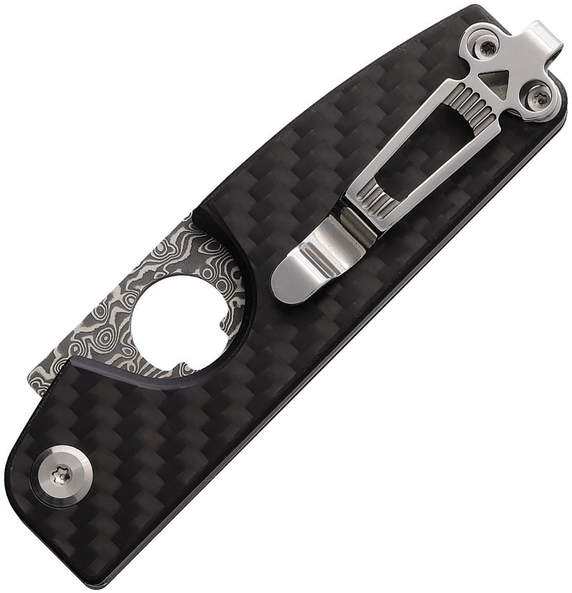 DGRCGRCFD Daggerr Knives Cigar Slip Joint CF/Damascus