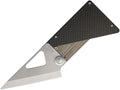 DGRCRDKNFBR: Daggerr CardKnife framelock, bronze titanium and carbon fiber handle, 3.27" 8Cr13MoV blade