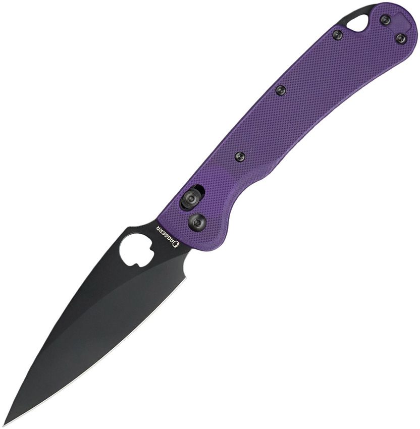 DGRFM022SPRB Daggerr Knives Sting Slim Corssbar Purple BW