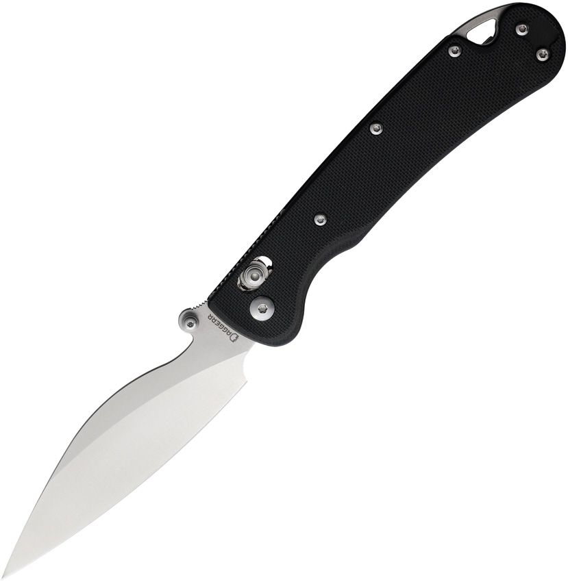 Daggerr Pelican Slim crossbar lock folding knife with satin VG-10 blade and black G10 handle (DGRFM023SBKS)