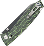 DGRFM81TGRBW Daggerr Knives Alligator Crossbar Lock Grn