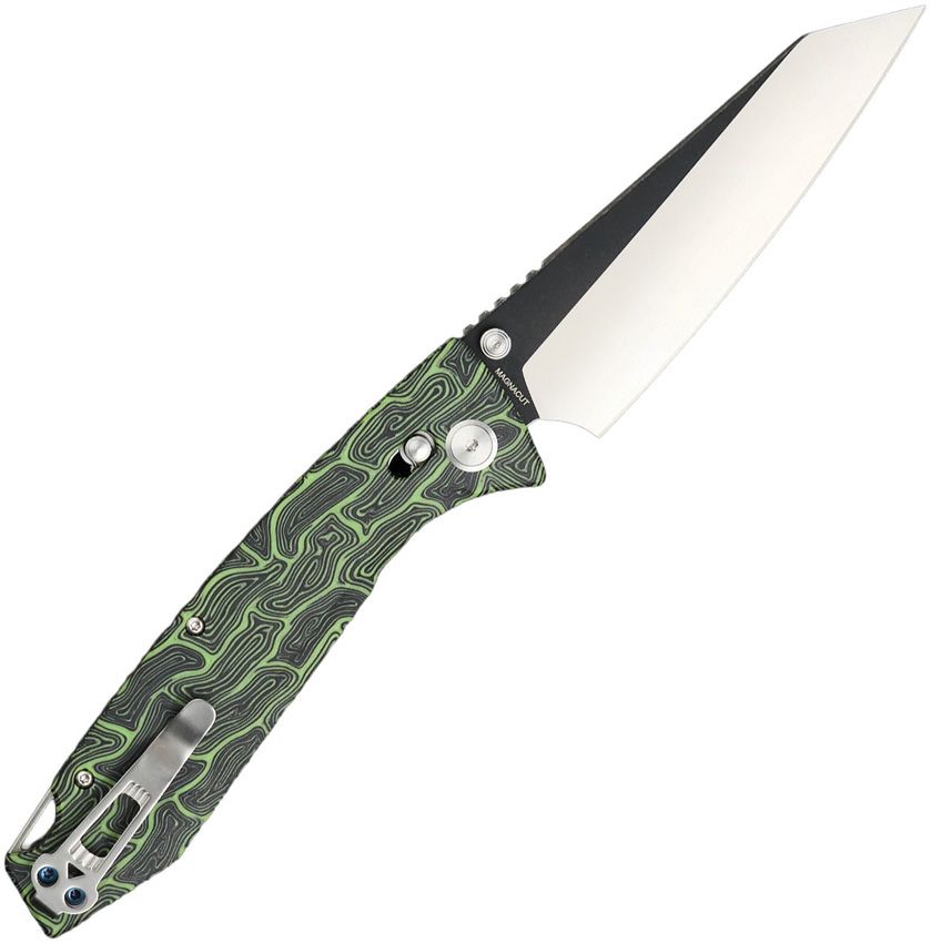 DGRFM81TGRBW Daggerr Knives Alligator Crossbar Lock Grn