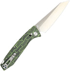 DGRFM81TGRS Daggerr Knives Alligator Crossbar Lock Grn