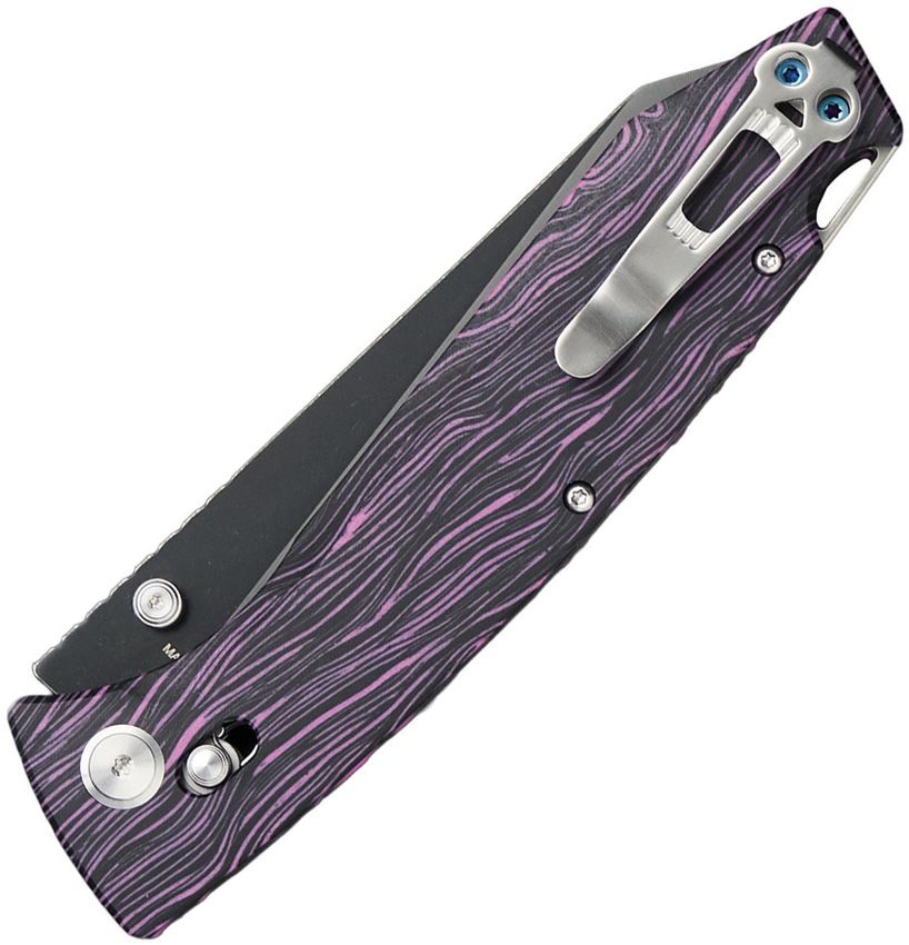 DGRFM81TPRBW Daggerr Knives Alligator Crossbar Lock Purp
