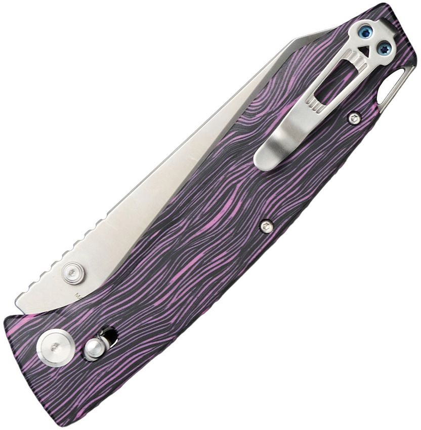DGRFM81TPRS Daggerr Knives Alligator Crossbar Lock Purp
