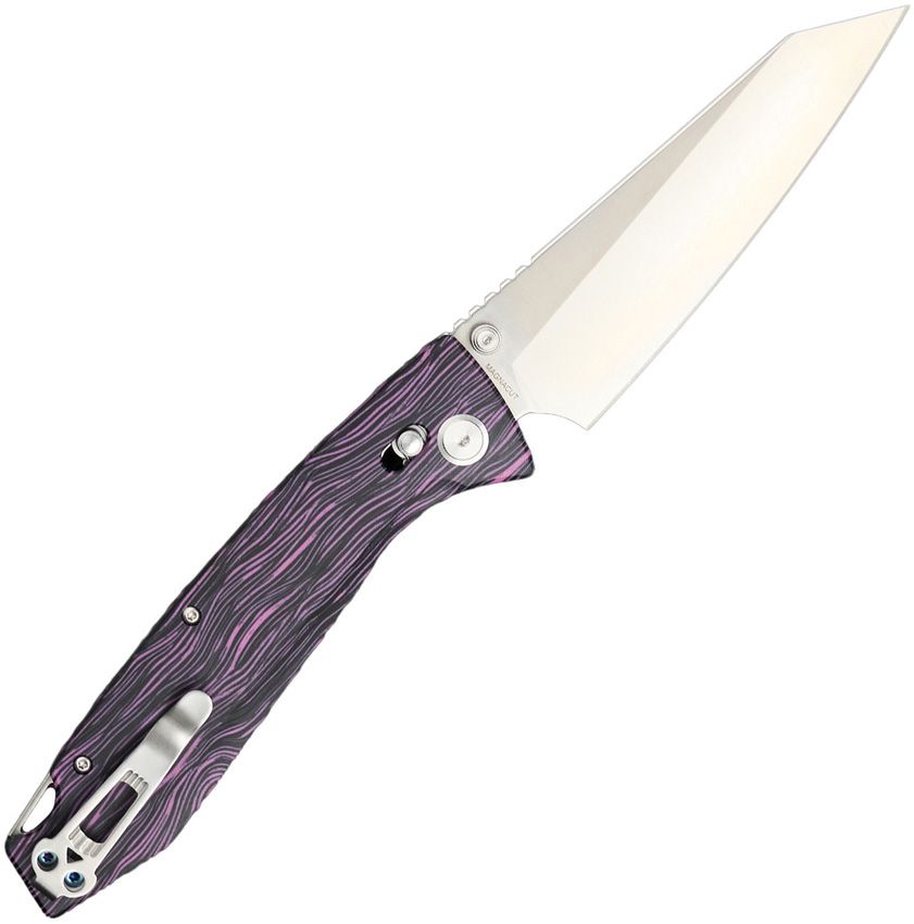 DGRFM81TPRS Daggerr Knives Alligator Crossbar Lock Purp