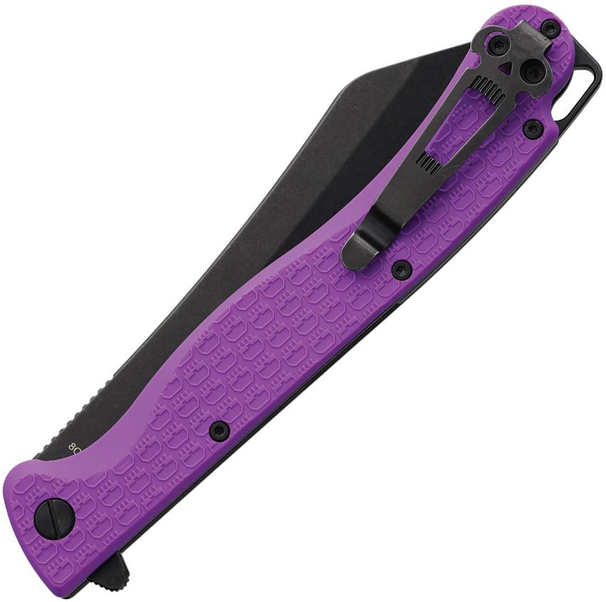 DGRFPRPBW Daggerr Knives Tesak Linerlock Purple BW