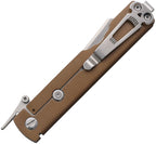 DGRHGBRSW Daggerr Knives Higonokami Framelock Brown