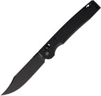 DGRPKXBKBW: Daggerr Pike crossbar lock, black textured FRN handle, 3.88" black stonewash 8Cr14MoV clip point blade