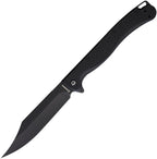 DGRTPFBKBW: Daggerr Toothpick linerlock, black textured FRN handle, 4.88" black stonewash 8Cr14MoV clip point blade