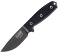 ES3MILPBLK ESEE Model 3 Black G10 Plain Edge