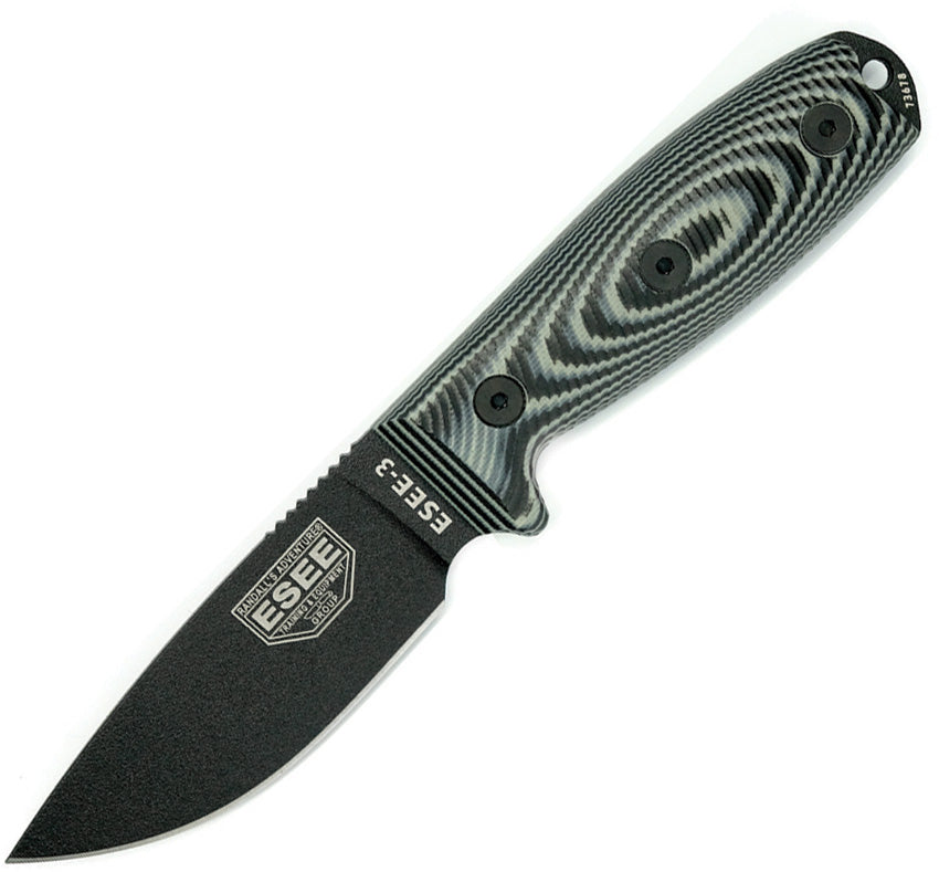ES3PMB002 ESEE Model 3 3D Fixed Blade Black