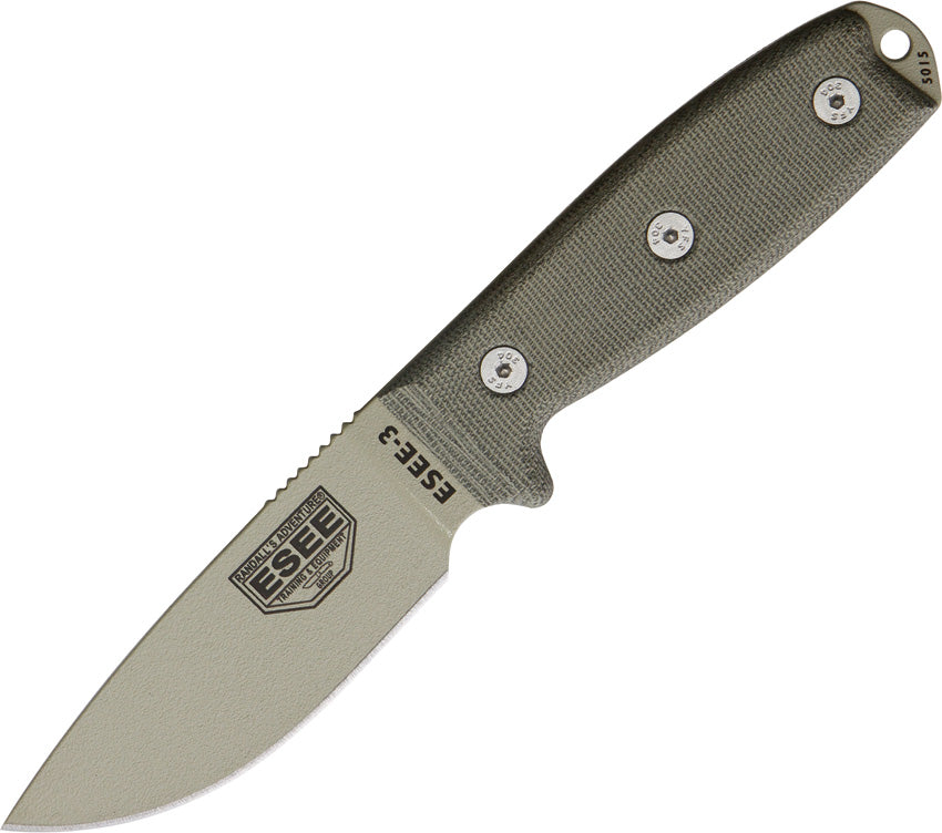 ES3PMDT ESEE Model 3 Desert Tan Blade