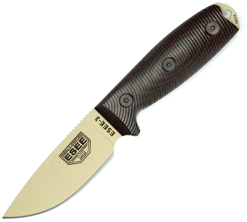 ES3PMDT004 ESEE Model 3 3D Fixed Blade Desert