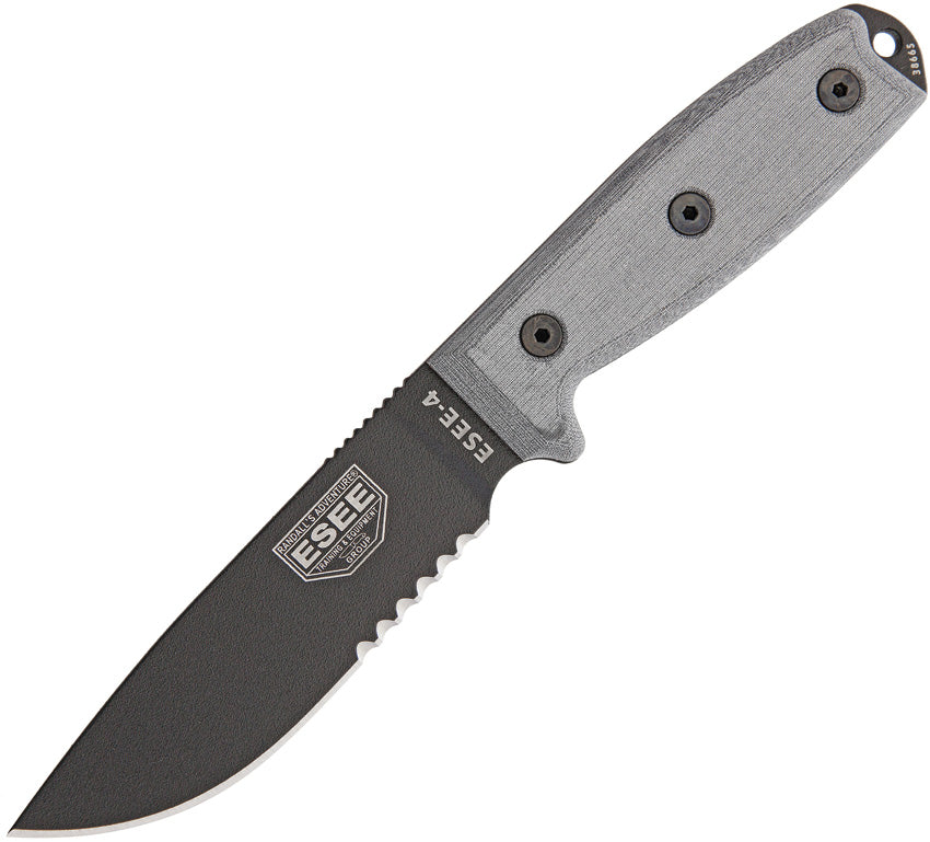 ES4SMBB ESEE Model 4 Stainless Serrated