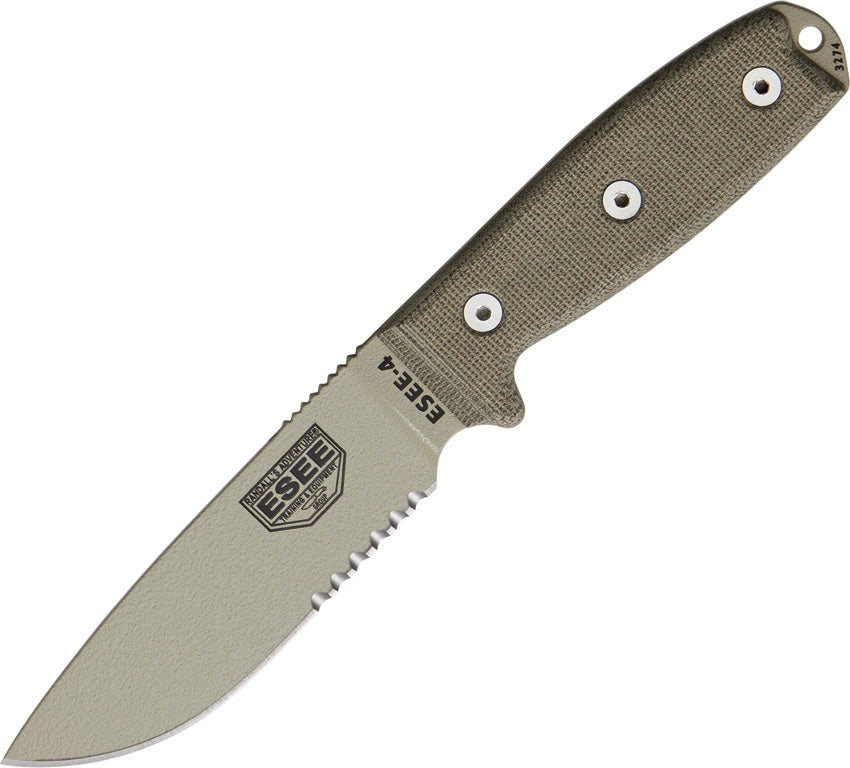 ES4SMBDT ESEE Model 4 Part Serrated