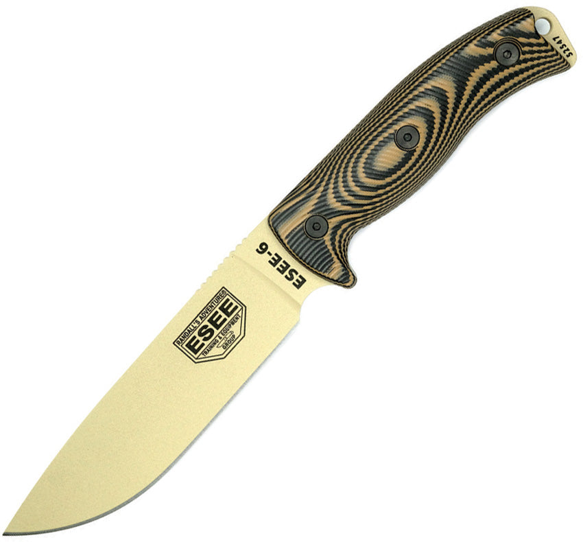 ES6PDT005 ESEE Model 6 Fixed Blade Tan