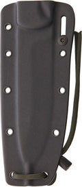 ESCM6SHEATH: ESEE Model CM6 replacement sheath, black Kydex with adjustable tensioner and lashing holes