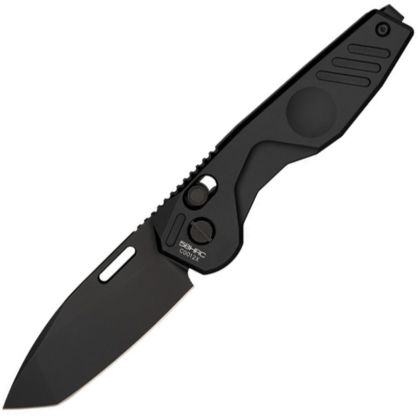 Extrema Ratio BFK Zero folding knife with black burnished N680 tanto blade and black aluminum handle (EX0174BLKBLK)