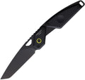 EX0182NITBLKL: Extrema Ratio Aero FX fixed blade, black aluminum handle with lime green accents, 2.75" tanto blade