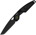 EX0182NITBLKO: Extrema Ratio Aero FX fixed blade, black aluminum handle with orange accents, 2.75" tanto blade