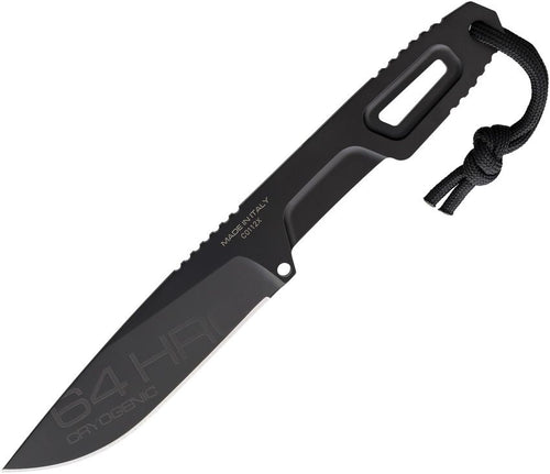 EX0225S6BLK: Extrema Ratio Satre FX fixed blade, one-piece S600 steel construction, 3.75" EXP Dark blade