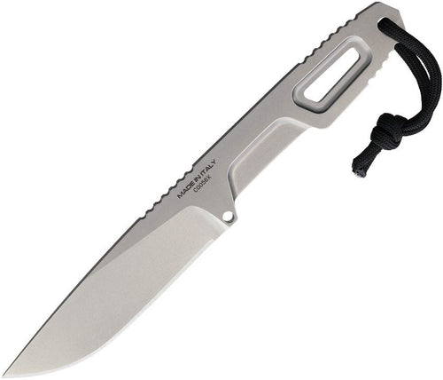EX0225SW: Extrema Ratio Satre FX fixed blade, one-piece construction, 3.75" stonewash N690 drop point blade