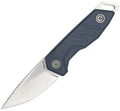 Extrema Ratio BFK Nano fixed blade knife with satin nitrogen steel tanto blade and blue-gray G10 handle (EX0251NSM3)