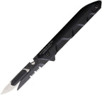 EX0365BLKBLK Ferrum Rescue Linerlock Black