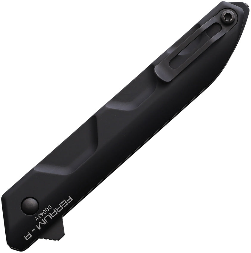EX0365BLKBLK Ferrum Rescue Linerlock Black