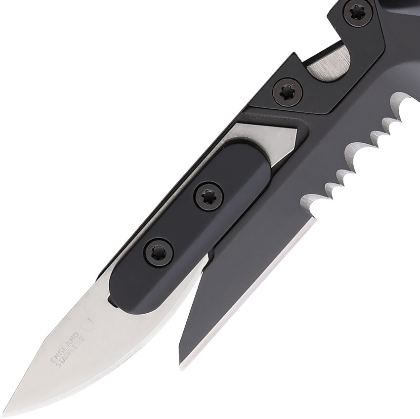 EX0365BLKBLK Ferrum Rescue Linerlock Black