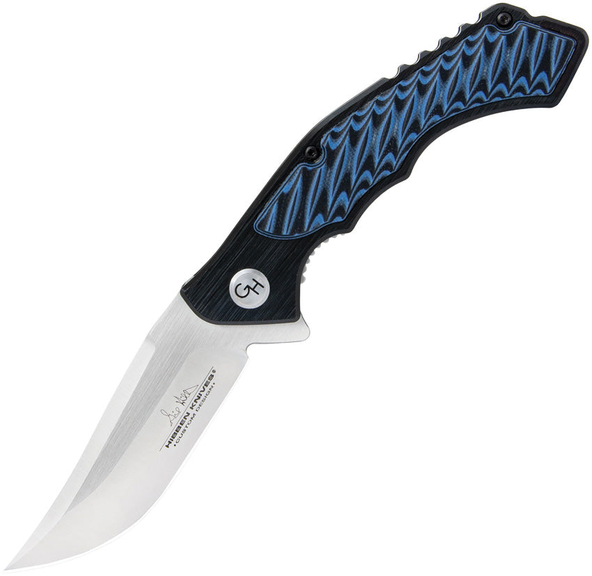 GH5125 Whirlwind Linerlock Blue G10