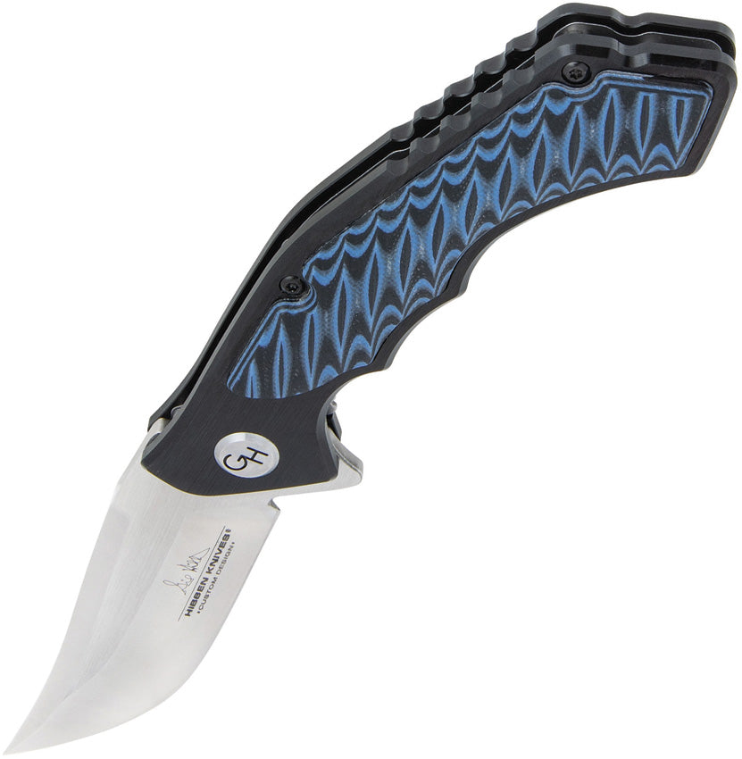 GH5125 Whirlwind Linerlock Blue G10