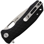 HB1011 Honey Badger Medium Linerlock Black
