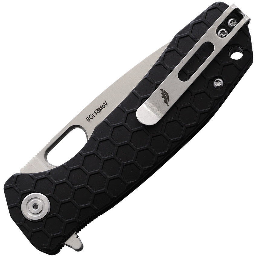 HB1011 Honey Badger Medium Linerlock Black