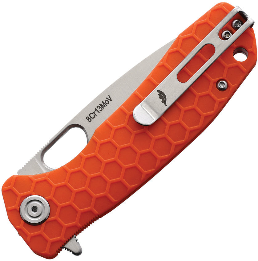 HB1019 Honey Badger Medium Linerlock Orange