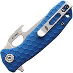HB1074 Honey Badger Small Easy Open Linerlock Blue