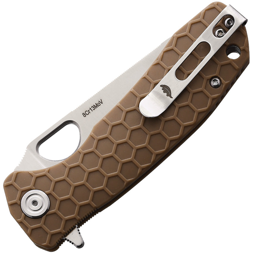 HB1299 Medium Leaf Linerlock Tan